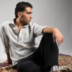 پیراهن لینن سه دکمه